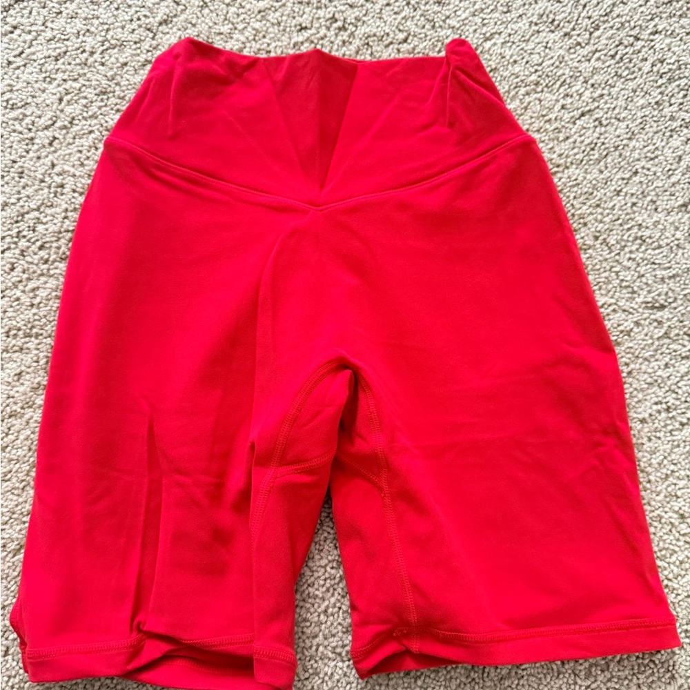 Buffbunny Collection Aggressive Scrunch Short 7 Lipstick Red size small